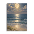 Moonlight Over the Quiet Sea canvas print, 12 × 16 inches, featuring moonlight over a peaceful sea