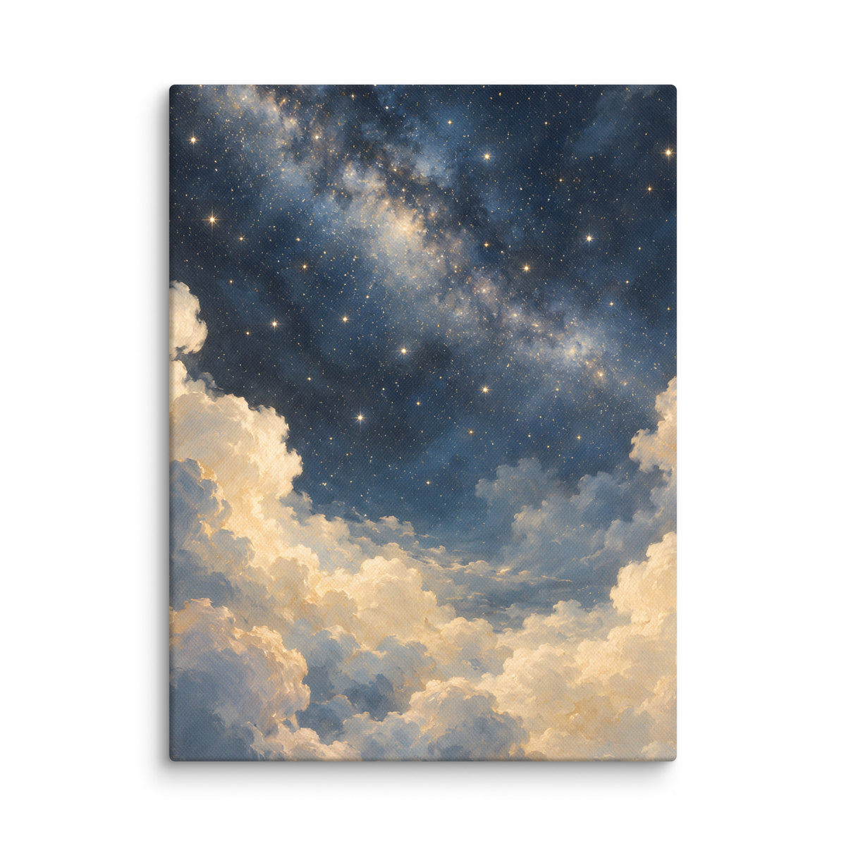 Starlight Above Soft Clouds canvas print, 12 × 16 inches, featuring stars above soft clouds