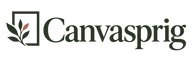 Canvasprig botanical frame logo